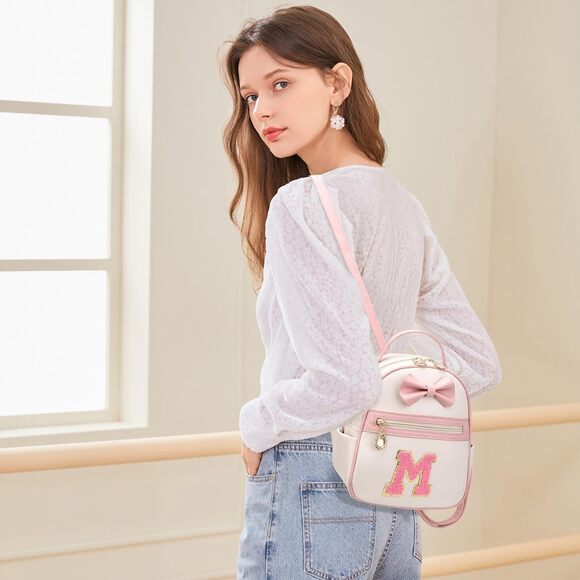 caboodles mini backpack rose gold Custom Chenille Patch Bedazzled Caboodle